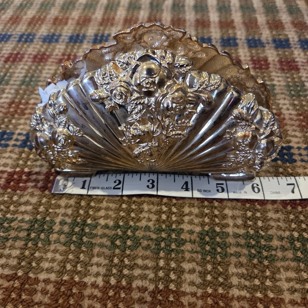Royal Doulton Gold Plated Napkin Holder Old Country Roses Tableware Vintage RARE - Picture 13 of 13
